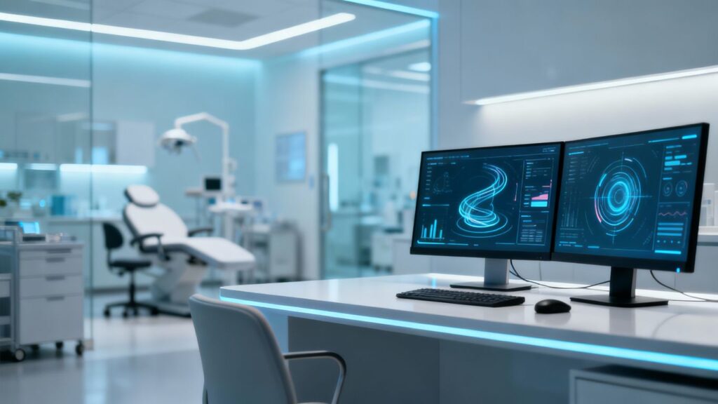 Clinic operations enhanced by AI technology.