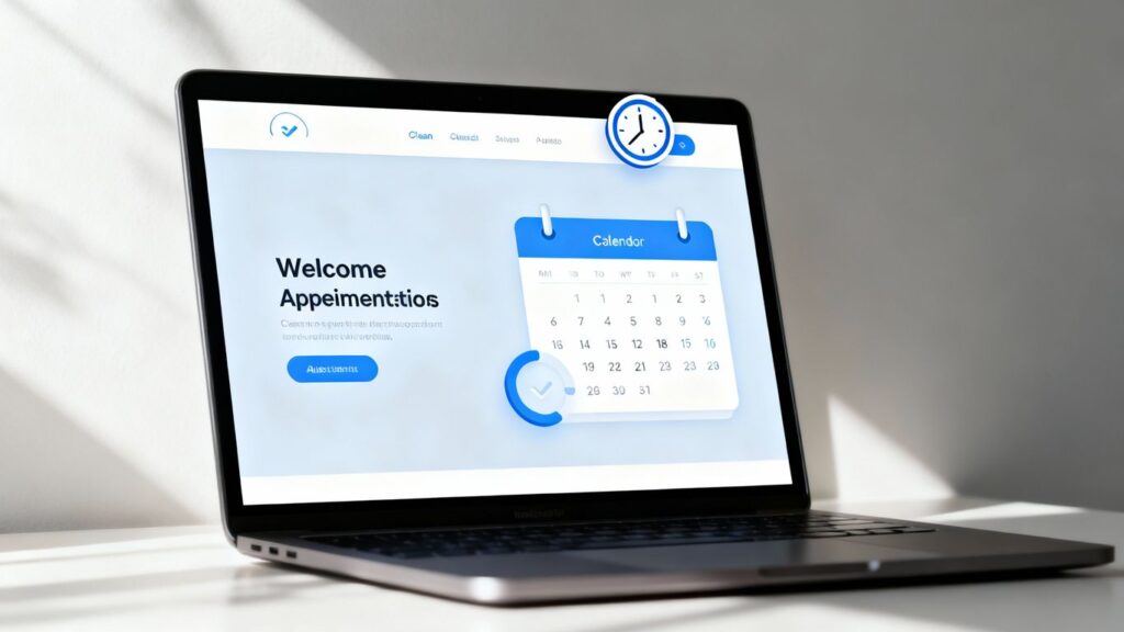 Clinic website with online booking options.